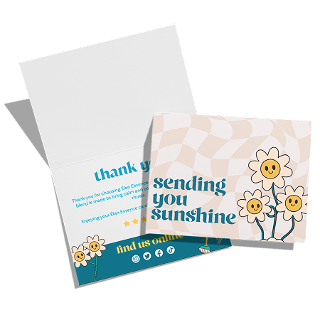 Custom printed graduation cards on glossy cardstock