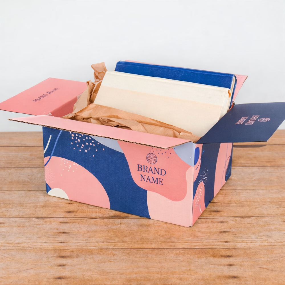 Heavy-duty custom printed corrugated shipper box